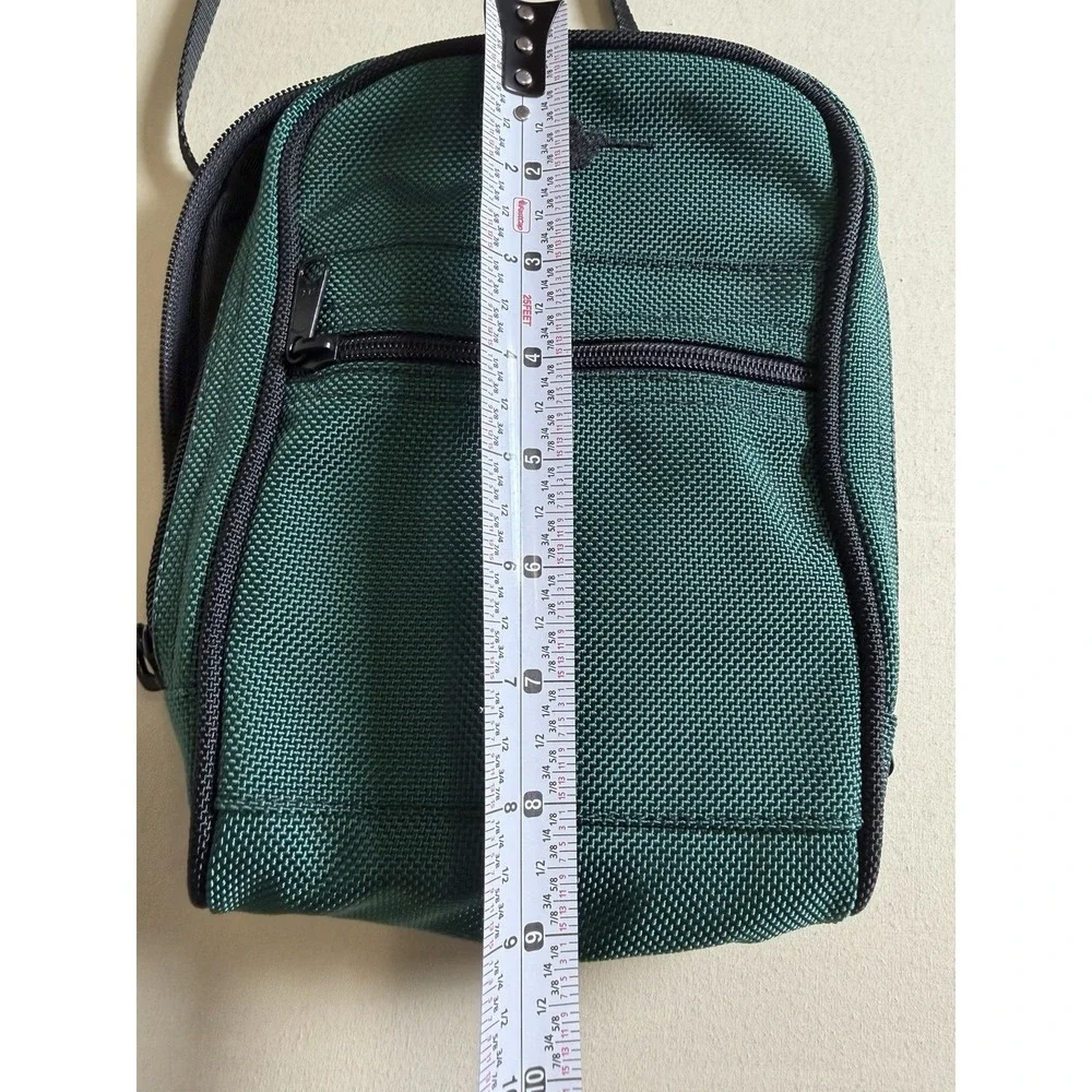 Vintage Kiva Durable Nylon Canvas Crossbody Bag 9X7 Inch Flight Travel Hiking